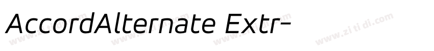 AccordAlternate Extr字体转换